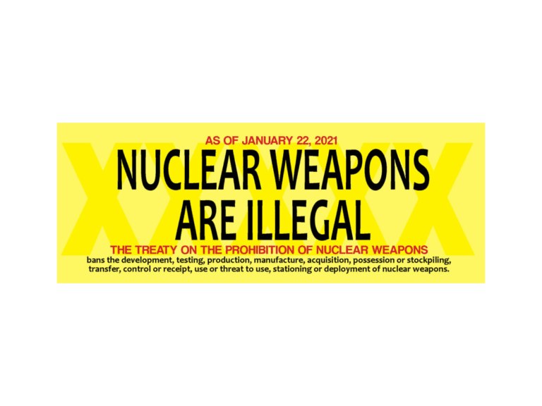 Nuclear weapons are illegal