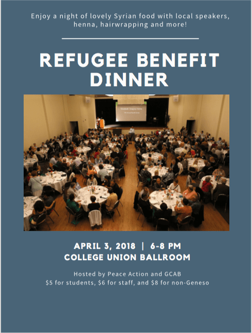 SUNY Geneseo Refugee Benefit Dinner