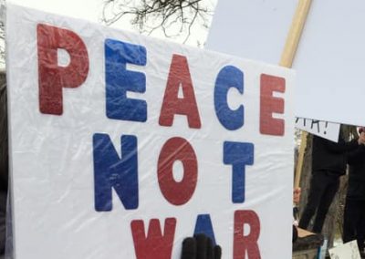 Peace not War Sign