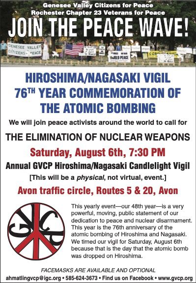 Hiroshima Nagasaki Vigil Poster