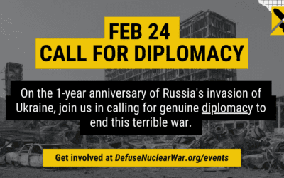 CANCELLED – Diplomacy Is the Path to Peace **Rally in Geneseo Friday Feb 24th 12:00 Noon**