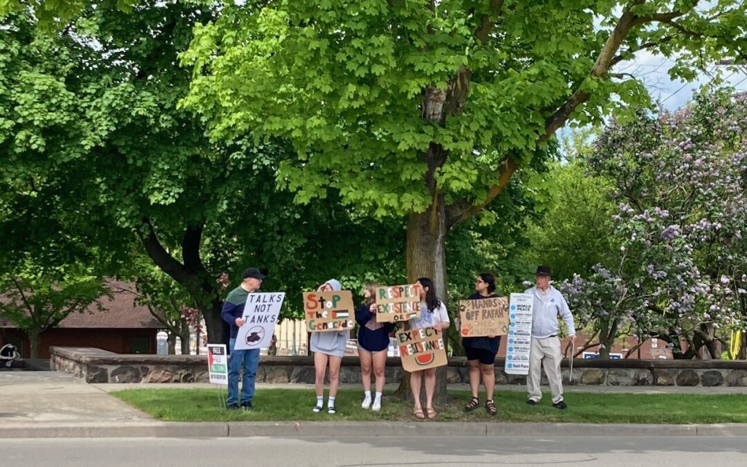 Gaza protest Saturday, May 11th, 12:00 noon Geneseo
