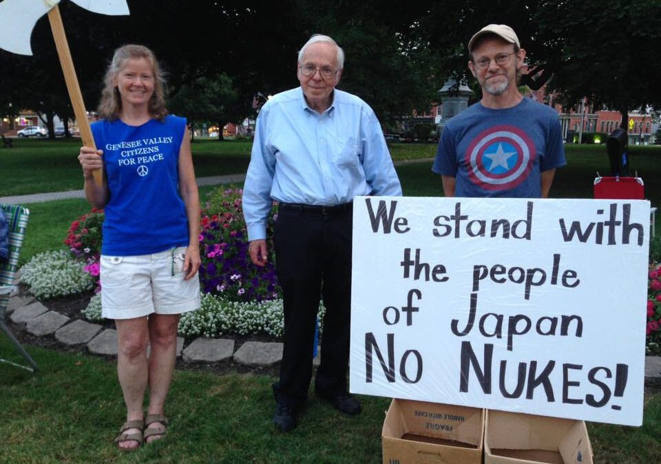 Hiroshima/Nagasaki Vigil on Wednesday, August 6th